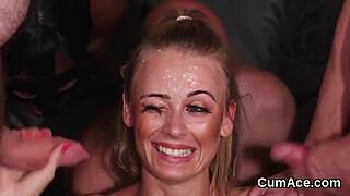 Hey, wanna see this wild model suck semen for a facial cum shot?