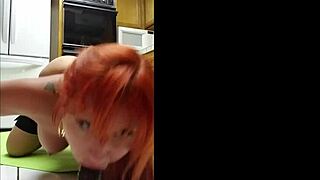 Savana Styles Heats Up Kitchen with Big Black Cock Toy Play