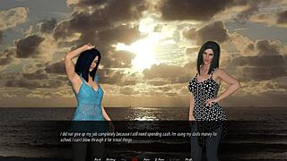 In This Story, A Redhead And Brunette Play Lily's Curse Part 1