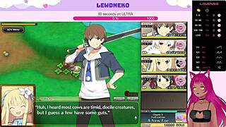 Feeling The Thrill As Vtuber Lewdneko Plays Evenicle With Big Tits And Creampie Scenes.