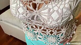 Wow, Check This Milf Showing Off Her Cunt Up Close!