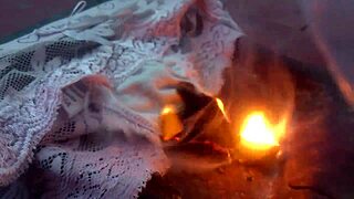 Russian Woman Deals With Burning Panties Issue