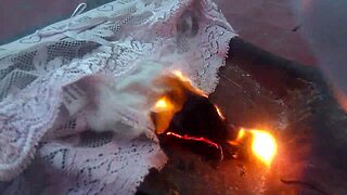 Russian Woman Deals With Burning Panties Issue