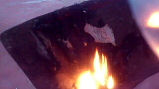 Russian Woman Deals With Burning Panties Issue