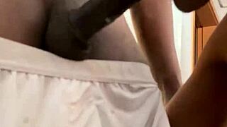 gay teen tries oral sex with big black cock in amateur scene