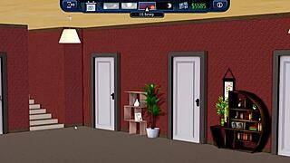 Complete gameplay - harem hotel part 7, teasing pussy with monster cock.