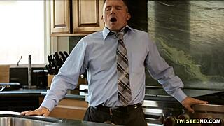 Sucking in the kitchen fucking on the bed - jill kassidy with hairless small tits brunette cock.