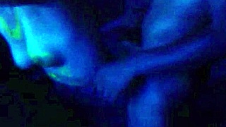 Indecent exposure leads to steamy sex among body-painted friends
