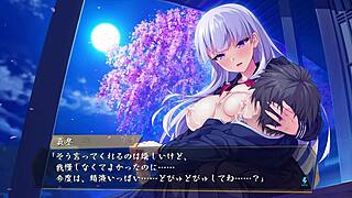 japanese hentai game babumi h-scene 04 features blowbang with big tits