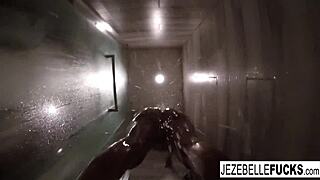 Sexy Brunette Pornstar Jezebelle Bond Films Nude Bath