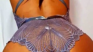Sexy lingerie flashing in interracial group swingers scene, small waist amateurs tease with close-up views.