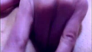 Laruna mave squirts hard in the kitchen during solo masturbation