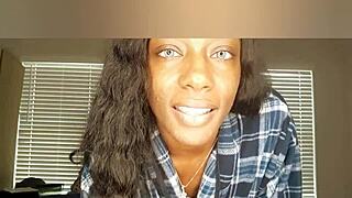 Missing you jerk off instructions with ebony big tits black friend