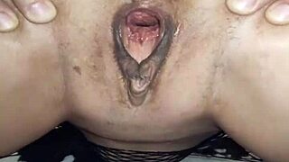 Milf Wife in Fishnet Body Takes Intense Anal Stretching in Hot Scene