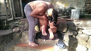 Lesbian Boss Seduces and Fucks Campesina in Field