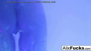 Alix Lynx Showers Off Her Big Tits And Ass!