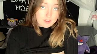 big ass dildo sucking leads to wet pussy fingering and orgasm.