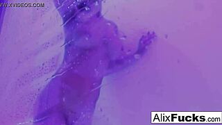 Alix Lynx Showers Off Her Big Tits And Ass!