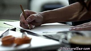 Petite Model Drilled Hard on Cold Hard Floor