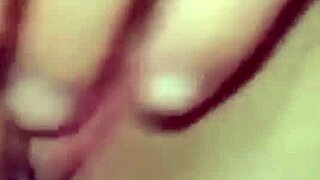 horny milf caught showing her ass with a finger in pov