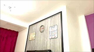 i ride a big dildo on webcam as a shemale babe in anal masturbation.