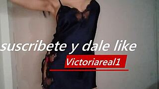 Morena Ardiente Does Striptease And Masturbates!