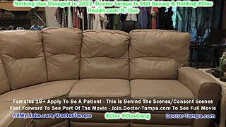 clov rina arem, stranded after a night out, finds kinky relief with stacy shepard at doctor tampa’s bondage clinic