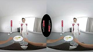 Ever tried VR with a petite latex android riding cowgirl in RealityLovers?