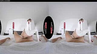 Ever tried VR with a petite latex android riding cowgirl in RealityLovers?