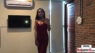 my thai girlfriend gets frisky, making out and blowing me in pov style.