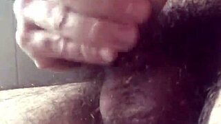 Hidden Gay Masturbation Session in Bathroom Caught on Cam
