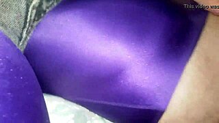 Big spandex bulge gets teased in a slow, tempting display. Every move drives wild desire.
