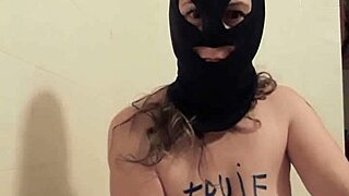 french slave humiliates herself in bdsm session with urine