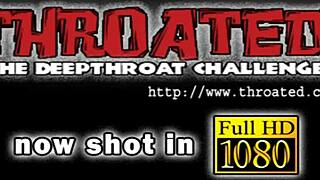 Hot chick gets nasty cum in mouth blowjob and deepthroat 😈