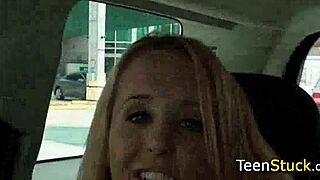 oh man, watching this girl masturbating in a car is wild!