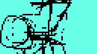 testing my pixel art animation where a doll performs oral sex blowjob