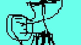 testing my pixel art animation where a doll performs oral sex blowjob