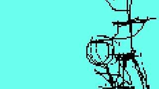testing my pixel art animation where a doll performs oral sex blowjob