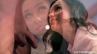 laying on the bed for an erotic blowjob, handjob, and cumshot swallow 😘