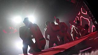 Porn stars go wild with an orgy at the night club! 🌟