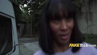 Psst, Want Money? Get on Your Knees for Public Interracial Fucking