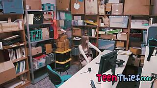 Gorgeous teen feels thrill of being caught and fucked by horny officer