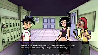 Danny Phantom Amity Park: Big Tits Blonde Milf in Goth Lesbian Action