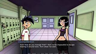 Danny Phantom Amity Park: Big Tits Blonde Milf in Goth Lesbian Action
