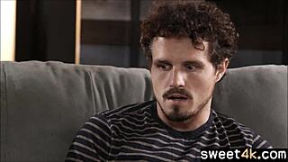 the stepsister is tanning topless by the pool