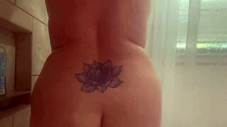 Bbw Enjoys Another Relaxing Shower Session.