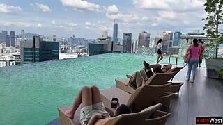 public agent picks hottie at luxury hotel for room facial