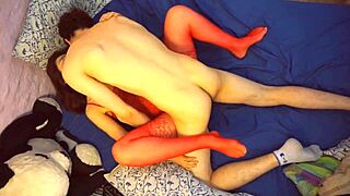 lena moans loudly as she deepthroats the big cock in hardcore sex with her cute teen body.