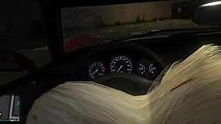 GTA 5 First-Person Hooker Encounter in Car Gameplay Scene
