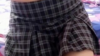 Man, I did everything to her, cogiendo, mamada, chupada... messed up with that Mexican student uniform, total creampie on her big ass!